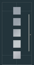 Alu-Haustüre Modell 7